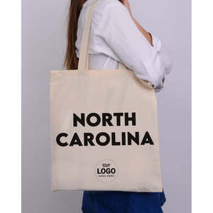 Bolsa de Tela de Algodón con Diseño del Estado de Carolina del Norte - Product Image 4