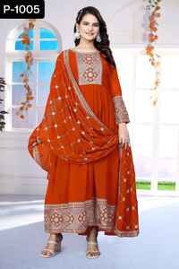 Salwar Kameez paquistaní, venta al por mayor, precioso vestido confeccionado, diseñador de lujo, vestido indio informal étnico con trabajo de patrón Floral - Product Image 4