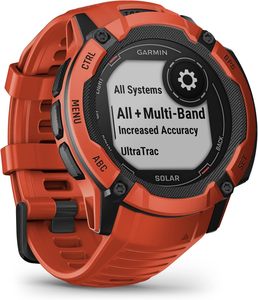 Istinto 2X solare, Smartwatch GPS robusto, torcia elettrica integrata, capacità di ricarica solare, GNSS Multi-banda, rosso fiamma - Product Image 6