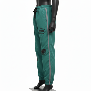 Pantalones Cortavientos para Mujer, Ligeros, Tejido de Poliéster y Nailon, Diseño de Paneles Laterales, Logotipo de Transferencia de Calor - Product Image 3