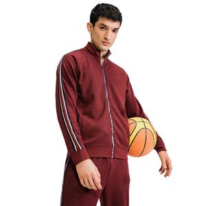 2025ชุดกีฬาผ้าฝ้าย100% สำหรับผู้ชายชุดวอร์ม2ชิ้นพิมพ์ลายแถบด้านข้างสำหรับใส่ได้ทุกฤดู - Product Image 1