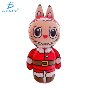 Labubu Statuetta Gonfiabile di Babbo Natale con Luci LED RGB e Giocattolo - Product Image 2