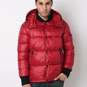Men's New Arrival <b>Thin</b> Canvas <b>Puffer</b> <b>Jacket</b> Hooded Stand Collar High Street Style OEM Service Winter Warm Outdoor - Product Image 6