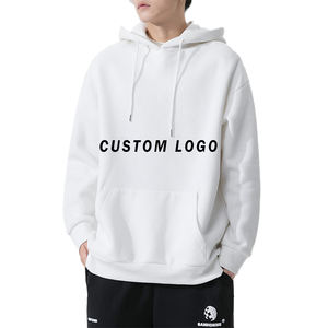 Sudadera con capucha lisa de algodón 100% Unisex, conjunto de sudaderas con logotipo personalizado barato de alta calidad, ropa de lana de gran tamaño para hombres y mujeres para el invierno - Product Image 5