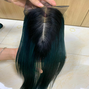 Peluca de pelo lacio de hueso de larga duración, pelo indio virgen vietnamita, color verde, precio asequible, gran tendencia - Product Image 3