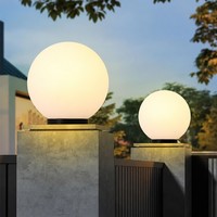 Lampe de sol sphérique creuse pour extérieur, écran LED, intensité variable, indice de protection IP65, pour éclairage de jardin, cour et place publique