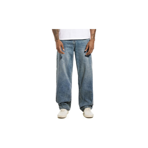Jeans de Mezclilla Elásticos y Transpirables para Hombre, Última Colección, Pantalones Casuales Holgados de Corte Recto, Estilo Hip Hop Urbano, Tallas Grandes - Product Image 6