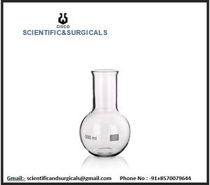 Chất lượng tốt nhất thủy tinh borosilicate rõ ràng đáy phẳng rộng cổ Flask kích cỡ khác nhau (50ml 2000ml) Cisco thương hiệu 1964 Mô hình phòng thí nghiệm - Product Image 4