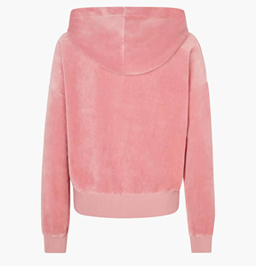 เสื้อฮู้ดกำมะหยี่สีน้ำตาลสำหรับผู้หญิง, เสื้อแขนยาวสวมหัวมีเชือกผูกสวมใส่สบายสำหรับฤดูหนาวสำหรับฤดูใบไม้ผลิ - Product Image 2