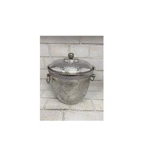 Seau à glace en aluminium martelé finition argent seau à glace en aluminium refroidisseur de vin pour le prix de gros - Product Image 1