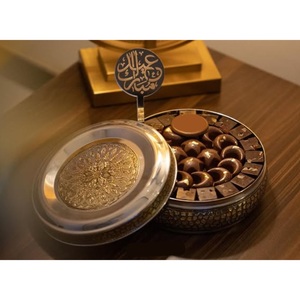 Fantástico banquete de bodas, servidor dulce de Chocolate, cuenco de madera ecológico, cuenco para servir de Metal Dorado de la más alta calidad, buen precio - Product Image 3