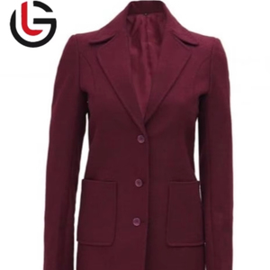 เสื้อเบลเซอร์ขนสัตว์ตัวยาวสำหรับผู้หญิงเสื้อคลุมยาวให้ความอบอุ่นสำหรับฤดูหนาวเสื้อโค้ทตัวยาวขนาดใหญ่พิเศษตามสั่ง - Product Image 1