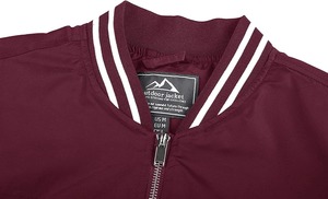 แจ็กเก็ตเบสบอลผ้าซาตินสำหรับผู้ชายเสื้อแจ็กเก็ตเบสบอลใส่ได้ทุกเพศฤดูใบไม้ร่วง - Product Image 3