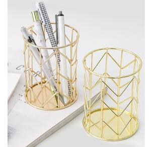 Eco Friendly Iron Metal Pen Pencil Holder with White Finished Perfect for Home Study Room Office Tabletop Decor Pen <b>Stand</b> - Product Image 3