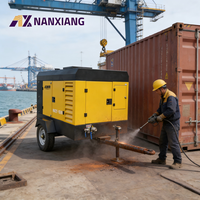 Compresseur d'air diesel portable à vis haute efficacité Nanxiang Top 191 kW 21 bars 460 CFM – Compresseur d'air diesel mobile de bonne qualité