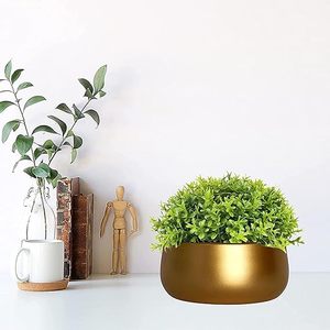 Venta al por mayor de macetas de flores de metal dorado para sala de estar, dormitorio, decoración interior del jardín del hogar al mejor precio - Product Image 3