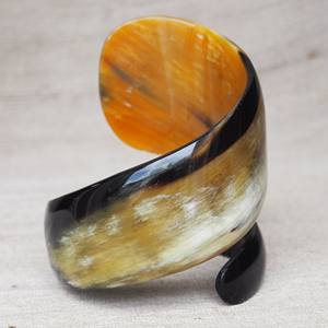 Prix de gros bracelet manchette en corne bijoux naturels bracelets premium bracelets fabriqués à partir de cornes - Product Image 6