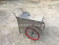 Chariot à glaces contemporain avec congélateur, chariot à boissons froides, chariot à glace, chariot à eau glacée