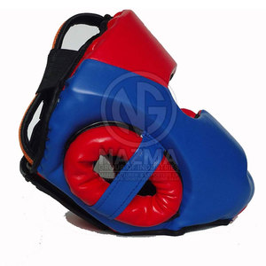 Premium Quality Leather High Quality <b>Custom</b> Made Breathable Unisex Head Guard for MMA <b>Boxing</b> - Product Image 3