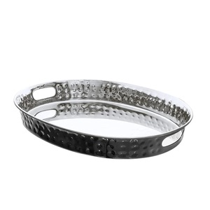 Gold Plating Metal Tray High Standard Quality Custom Size Shape Modern Style Wedding Use Restaurant Hotels <b>Tabletop</b> Serving - Product Image 5