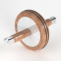 Kit de renforcement musculaire premium avec kettlebell en bois et roue abdominale, équipement de fitness pour la maison, ensemble cadeau personnalisé OEM ODM