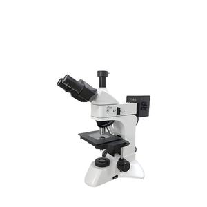 กล้องจุลทรรศน์โลหะแบบตั้งตรงสามตาพร้อมกล้อง - Product Image 1