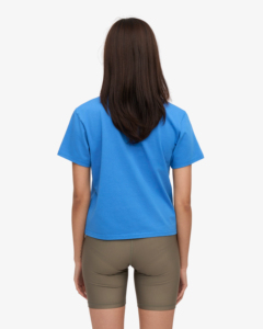 เสื้อยืดครอปคอตตอนผ้าฟลีซสำหรับผู้หญิงคอลเลกชันฤดูร้อนทรงหลวมขนาดใหญ่พิเศษพิมพ์ลาย3D โลโก้ตามต้องการ - Product Image 4