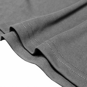 Polos de impresión personalizados de mezcla de algodón y poliéster al por mayor de alta calidad, Polo liso en blanco de talla grande para hombre para ropa deportiva - Product Image 2