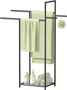 Porte-serviettes en fer de luxe, rehausse le style de la salle de bain avec une finition métallique haut de gamme, support de suspension robuste - Product Image 5