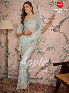 Parampara elegante tela de cristal hecha a mano trabajo de barba estilo sofisticado ropa India pakistaní moda atemporal nuevo - Product Image 2