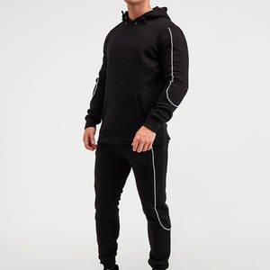 Conjunto de Sudadera con Capucha y Pantalones Deportivos Holgados de Felpa de Algodón de 400 GSM con Logotipo Personalizado al por Mayor, Estilo Vintage, Ligero, de Alta Calidad para Hombre - Product Image 4