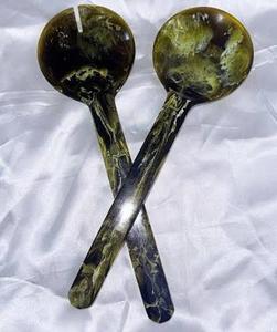 Cuillère en résine faite à la main pour la cuisine, la table à manger, les ustensiles de service, cuillère artisanale durable et colorée pour la maison et les cadeaux - Product Image 2