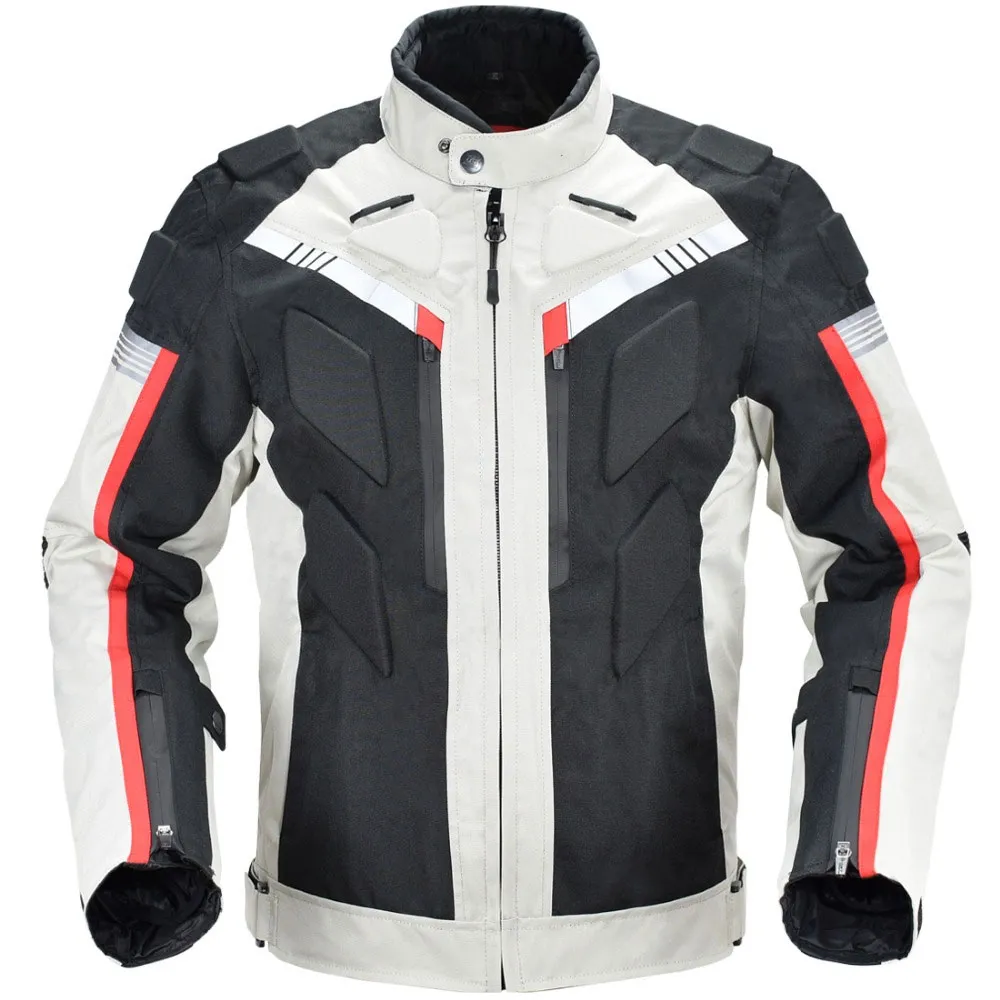 New fashion Motorbike gear durable water proof biker leather Jackets with Protection customized wind proof Motor bike jackets