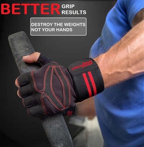 Venta al por mayor de guantes de entrenamiento de levantamiento de pesas de la mejor calidad personalizados para el gimnasio deportes guantes de protección superior - Product Image 5