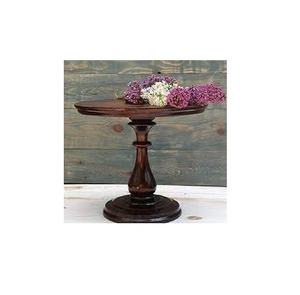 Soporte individual moderno para tartas y magdalenas, soporte para platos de madera con mango para bodas y cumpleaños, soporte para tartas artesanales a la venta - Product Image 1