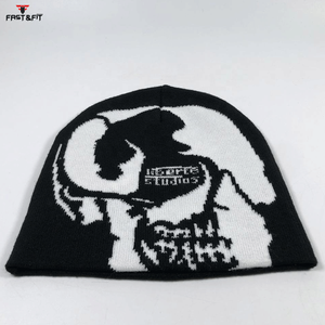New Design High Quality Breathable Waterproof Cotton 3D Embroidery <b>Fleece</b> Fabric Winter <b>Beanies</b> Caps Custom Logo Unisex <b>Beanie</b> - Product Image 3