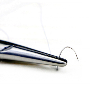 Pinces en acier inoxydable, forceps pour aiguilles ophtalmiques, porte-aiguilles avec poignée dorée - Product Image 4