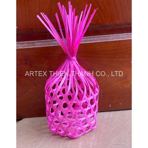 Decorative Handmade Bamboo Basket for Ramadan <b>Eid</b> Holiday <b>Gift</b> Wrapping OEM ODM Custom Color and Size Vietnam - Product Image 2