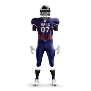 Conjuntos de Uniformes de Fútbol Americano Personalizados, Transpirables, Antibacterianos, Anti-UV, 100% Poliéster, Secado Rápido, Tallas Grandes, Unisex - Product Image 1