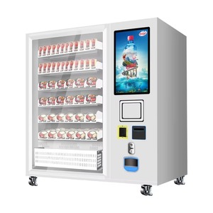 Máquinas expendedoras combinadas inteligentes baratas con bebidas refrigeradas y pantalla táctil de sección de aperitivos para un fácil acceso - Product Image 1