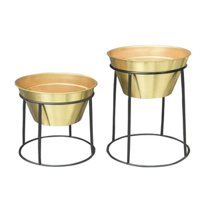 Jardinière vintage en métal galvanisé Design floral durable Pots de fleurs et jardinières d'intérieur et d'extérieur personnalisables pour un usage domestique - Product Image 3