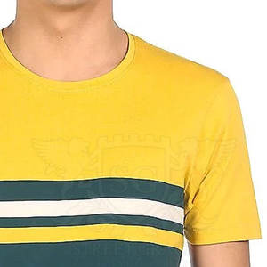 Camiseta con estampado de algodón para hombre, camiseta informal de manga corta con cuello redondo, la mejor tela de punto, modelo de Fitness personalizado sólido - Product Image 6