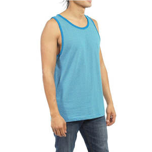 Débardeur sans manches en coton de haute qualité pour hommes personnalisé couleur unie respirant coupe ample séchage rapide été taille XL tricoté tissage - Product Image 4