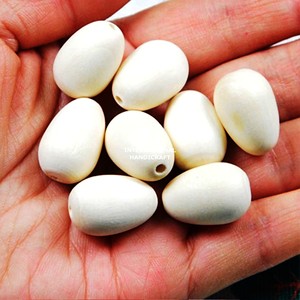 18x10mm diamant en bois bleu perles de bois colorées personnalisées en forme et taille livraison rapide depuis l'Inde - Product Image 5