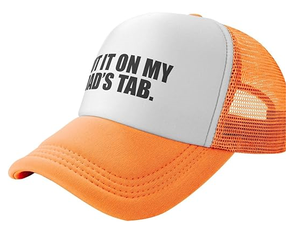 Gorra Trucker Unisex para Adultos, Ajustable, para Hombre y Mujer, Gorra Clásica de Pesca, con la Leyenda 'Put It On My Dad's Tab' - Product Image 2
