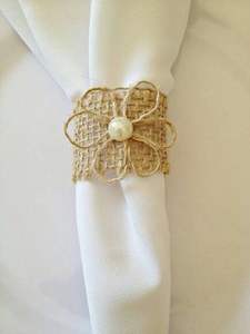 Derniers anneaux de serviette en rotin de forme ronde de qualité supérieure pour les fêtes de mariage et les décorations de table de restaurant - Product Image 5