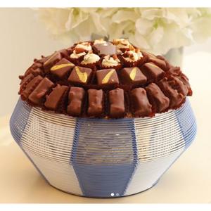 Cuenco de Metal blanco y negro Premium, Cuenco para dulces de Chocolate, decoración clásica de Hotel, cuenco para servir Chocolate para postres, dulces de Chocolate - Product Image 6