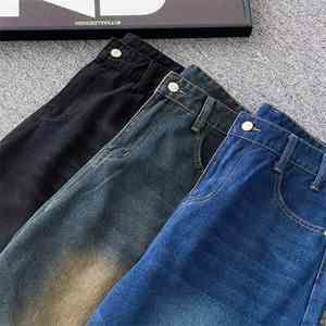 High Quality <b>Baggy</b> Denim <b>Shorts</b> Jeans <b>Shorts</b> <b>Men</b> Denim Vintage - Product Image 6