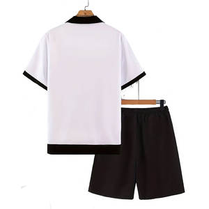 Fabricant d'été Nouveaux ensembles de shorts décontractés pour hommes Ensemble de t-shirts et shorts à manches courtes Vêtements personnalisés Ensemble de shorts imprimés 2 pièces - Product Image 2