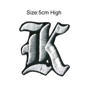 Plancha en ropa parches Velcroes suministro diseñador de alta calidad personalizado Kansas City bordado toalla insignia alfabeto parches - Product Image 6